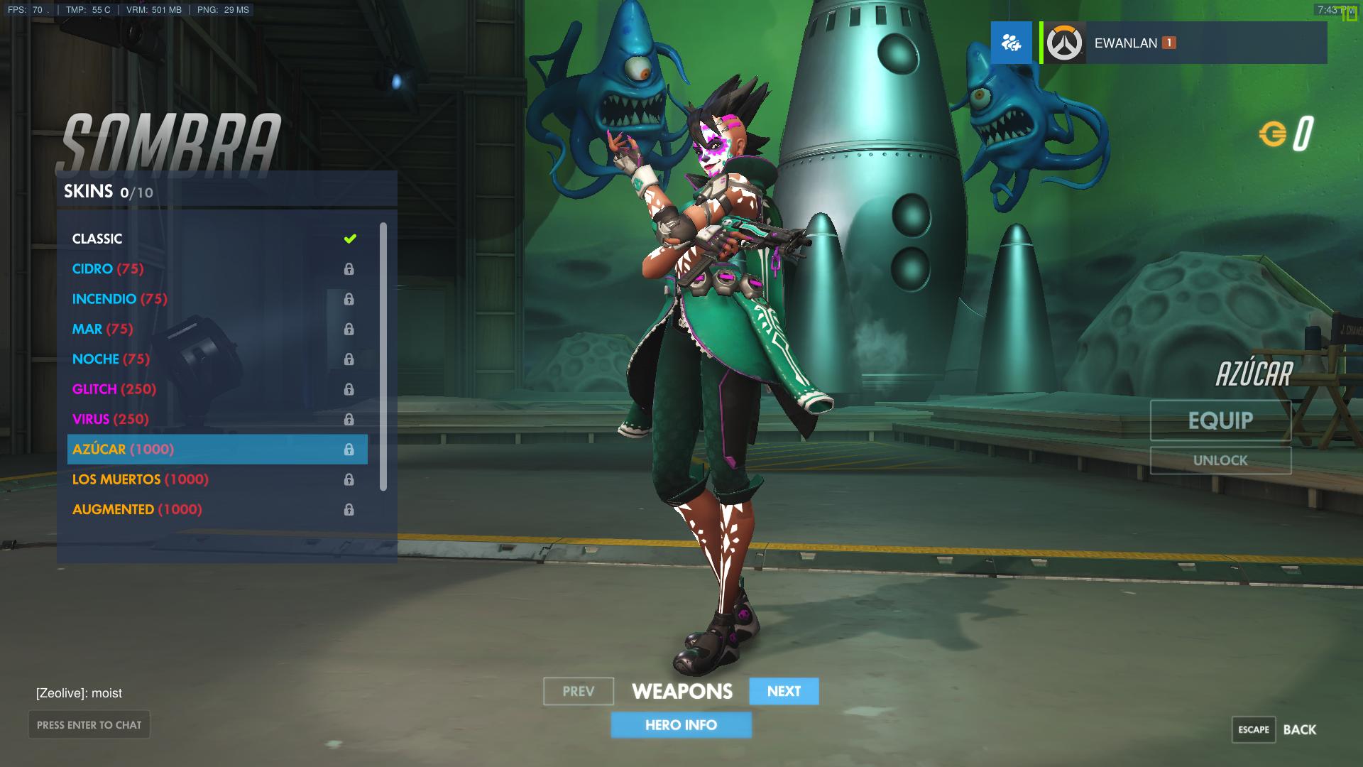 Sombra Now Available In Overwatch Ptr Alternate Skins Revealed