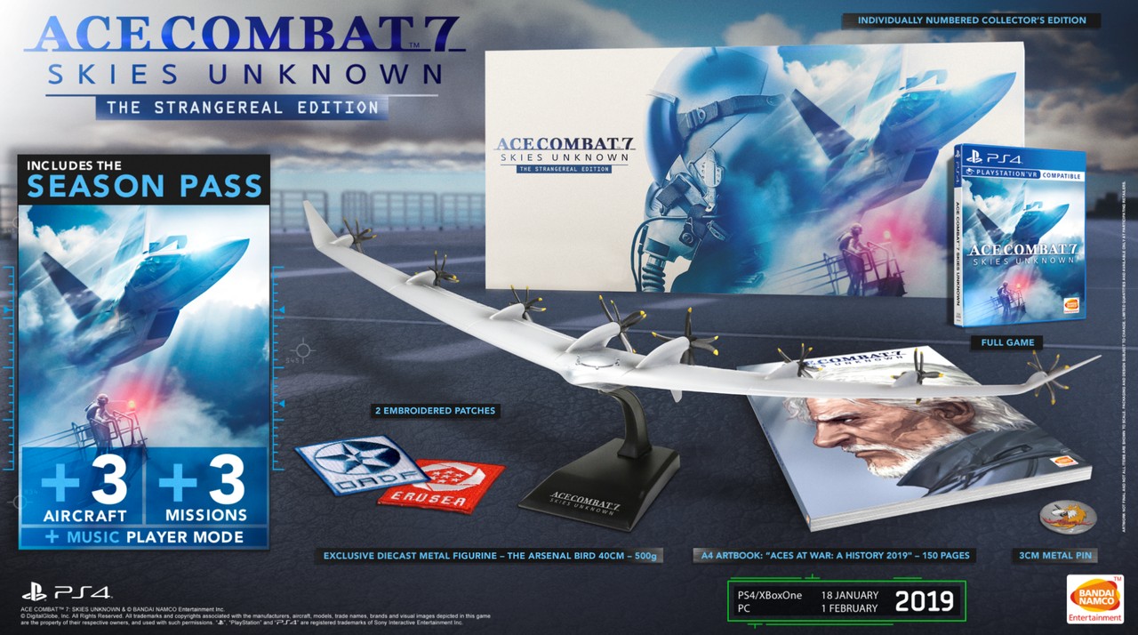 ACE COMBAT 7 The Strangereal edition comes with a huge Aircraft!