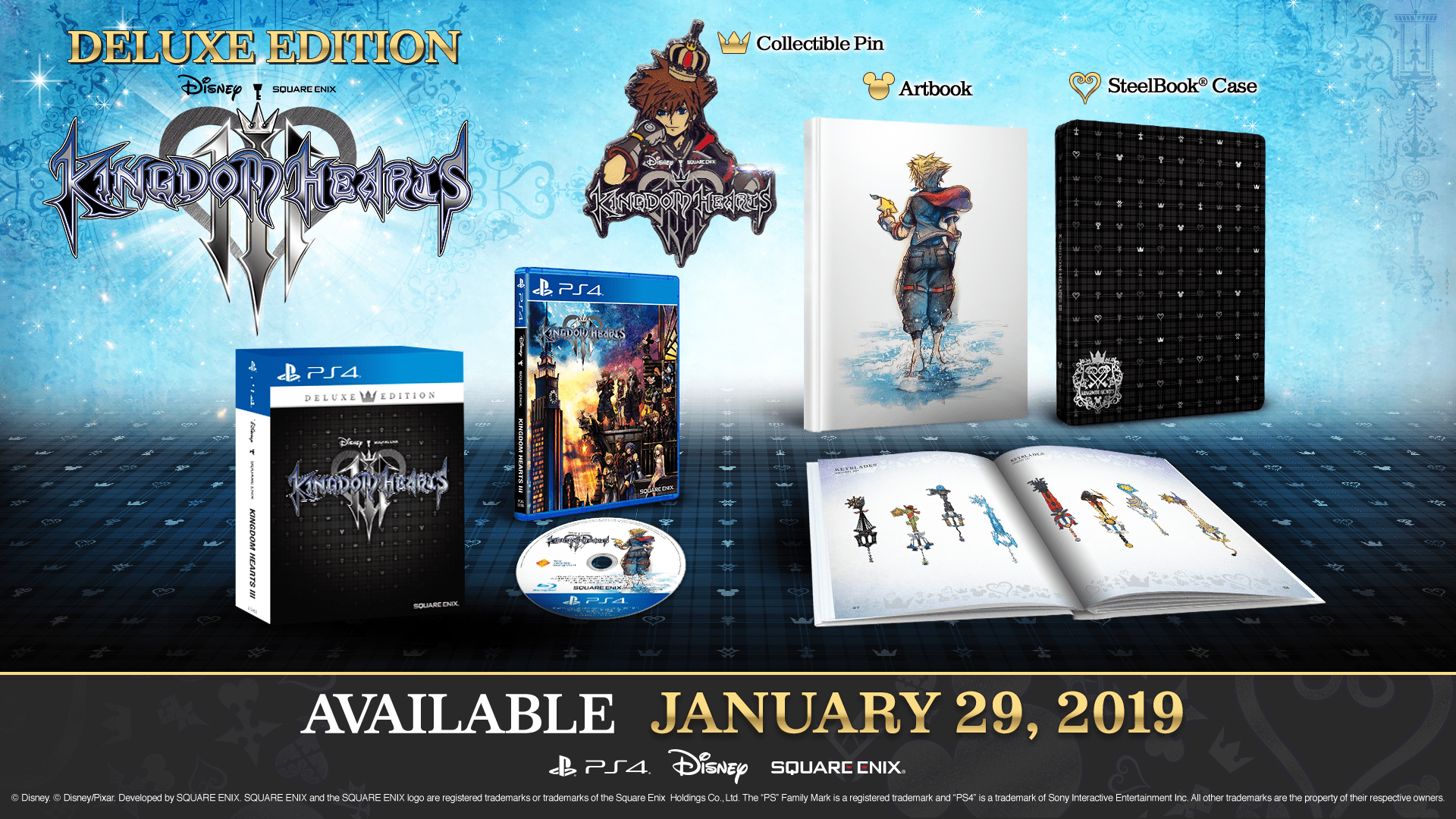 what is in the kingdom hearts 3 deluxe edition