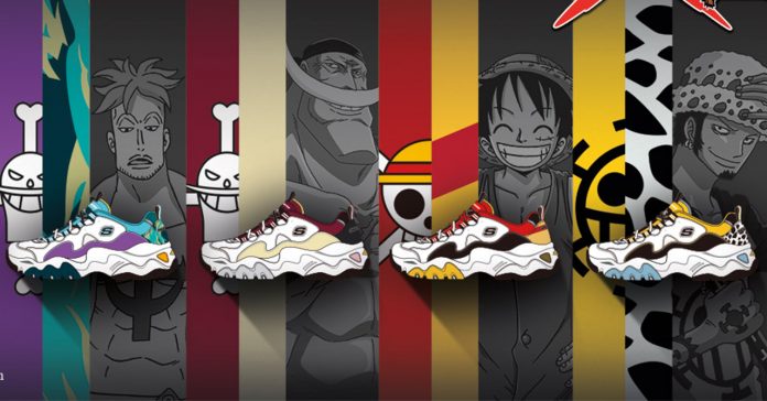 one piece collab skechers