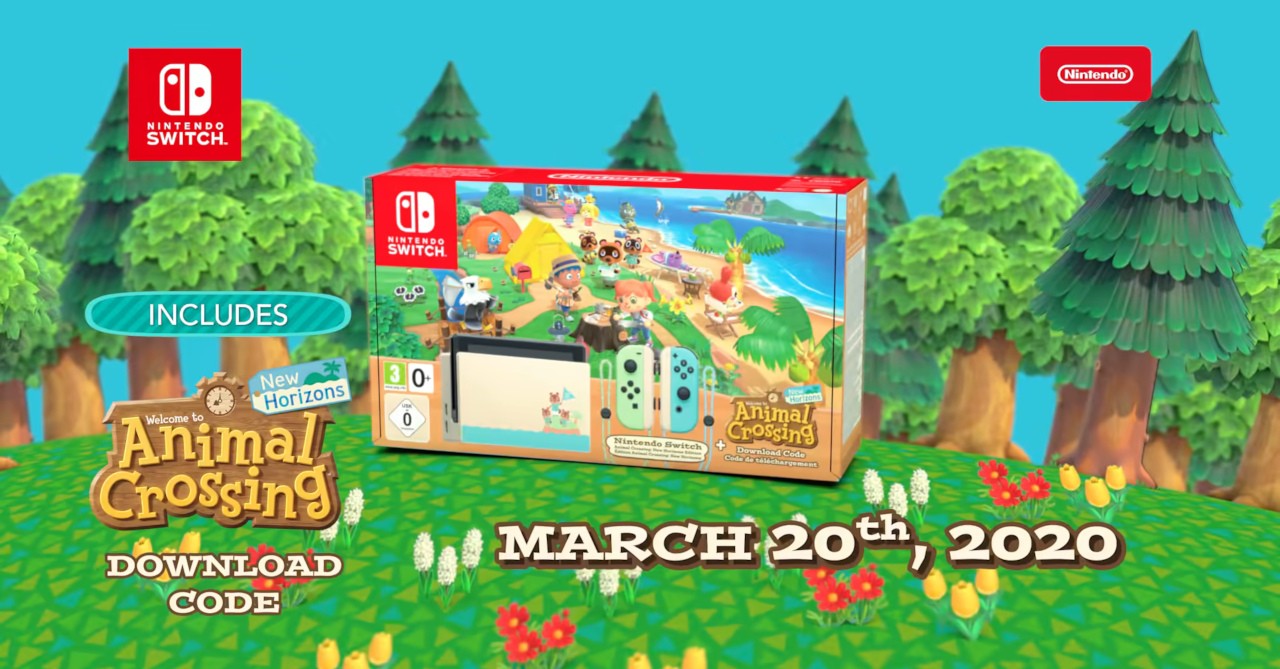 animal crossing new horizons console pre order
