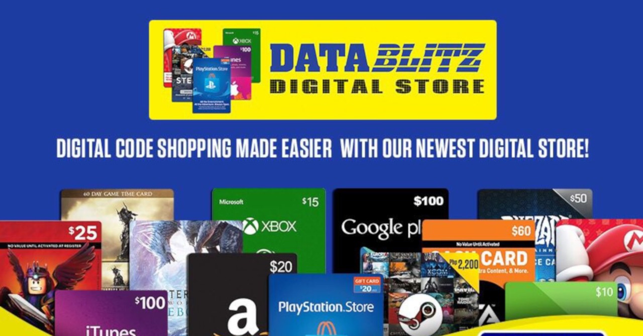 Datablitz Launches Digital Store That Sells Digital Game And Wallet Codes - roblox gift card for sale philippines