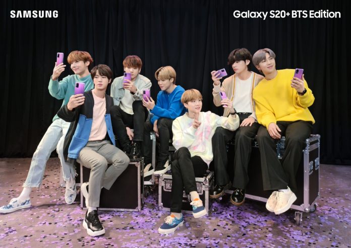 samsung galaxy s20  buds  bts edition