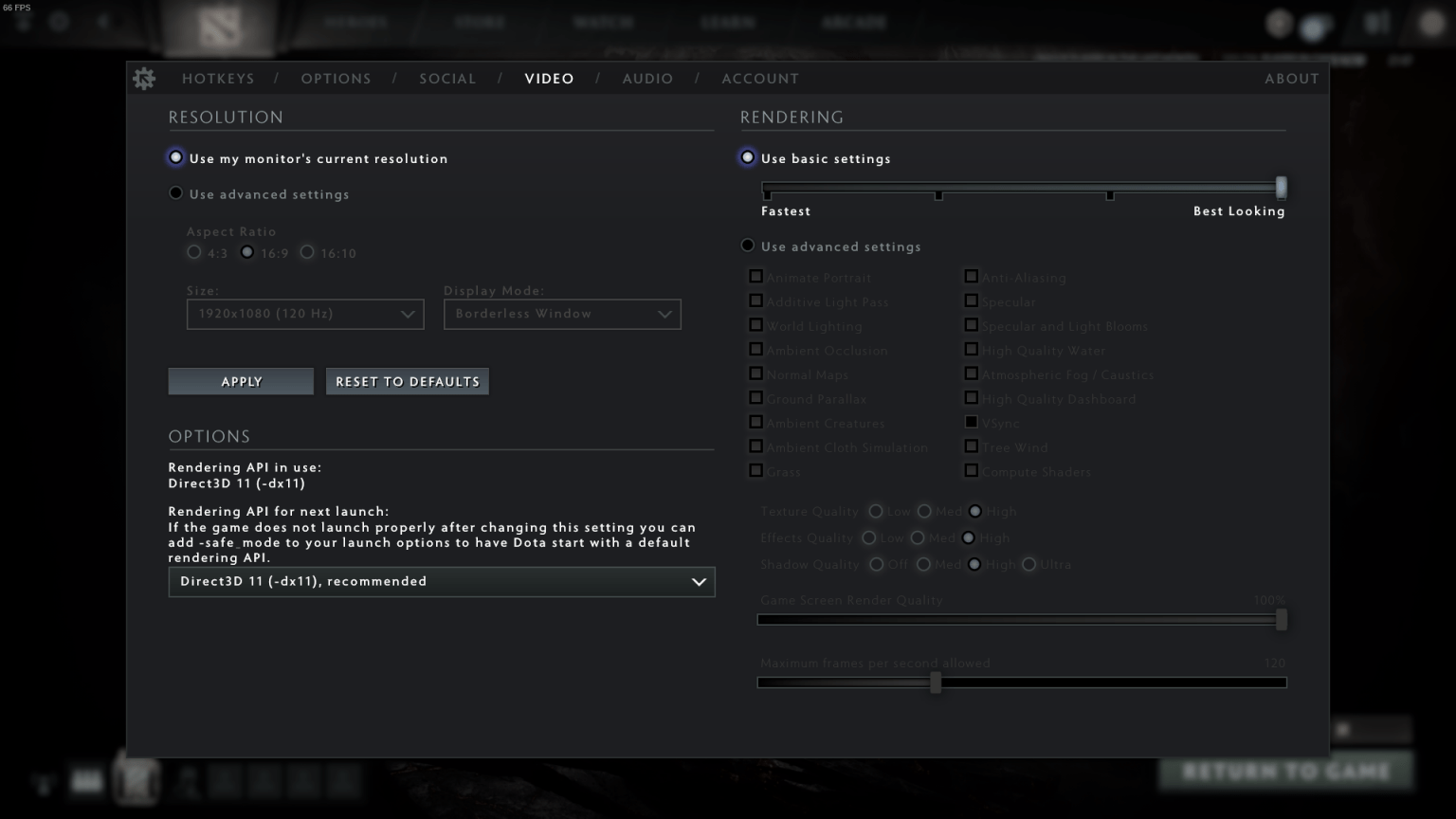 как увеличить фпс в доте 2 в параметрах запуска фото 98