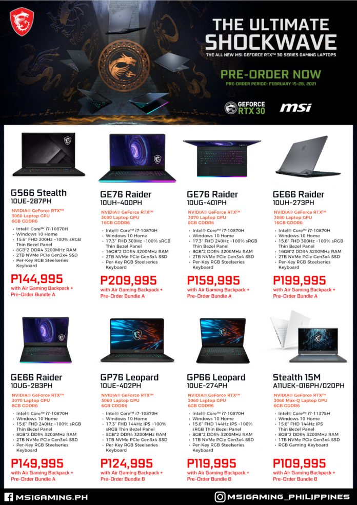 MSI brings its new line of gaming laptops in the Philippines, all