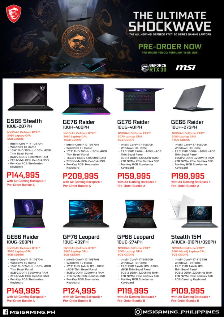 MSI brings its new line of gaming laptops in the Philippines, all