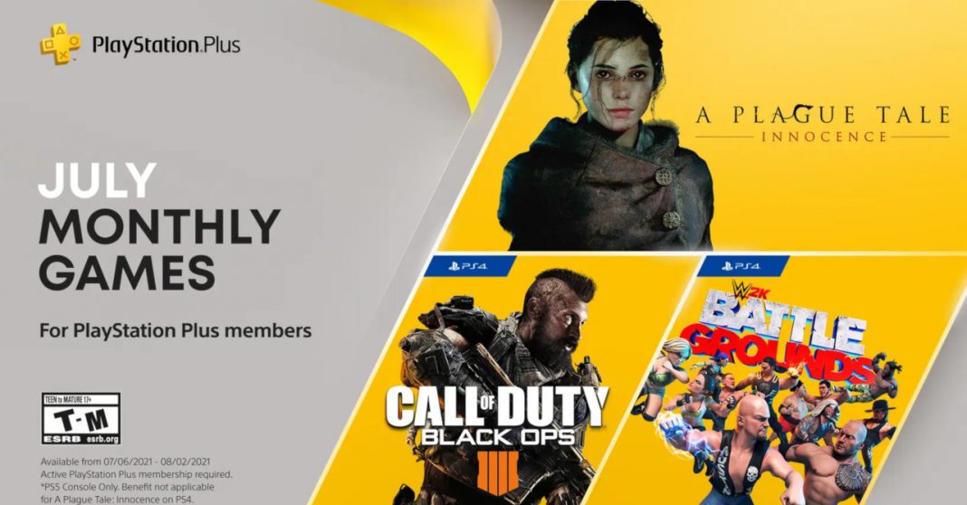 PlayStation announces PS Plus July 2021 free games lineup