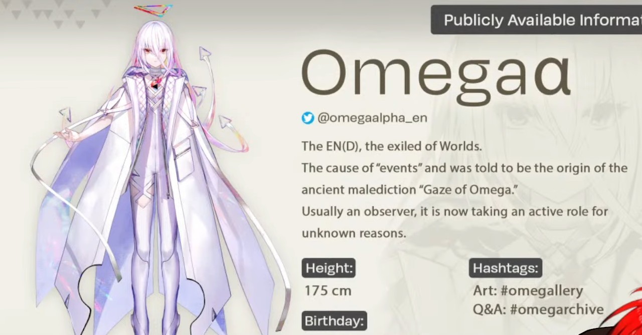 Hololive English announces Omega a possible new VTuber