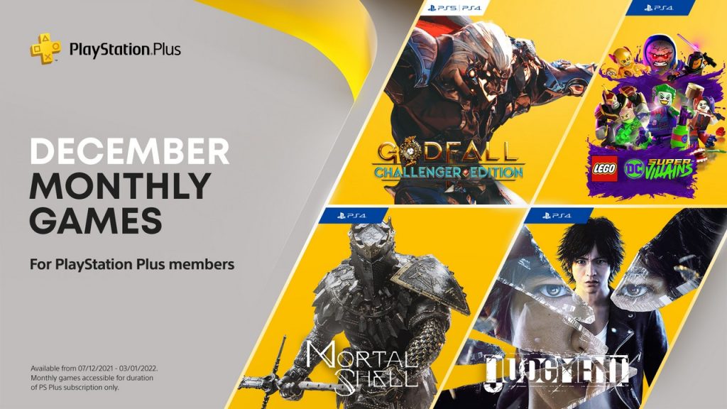 PS Plus December 2021 game line-up is huge