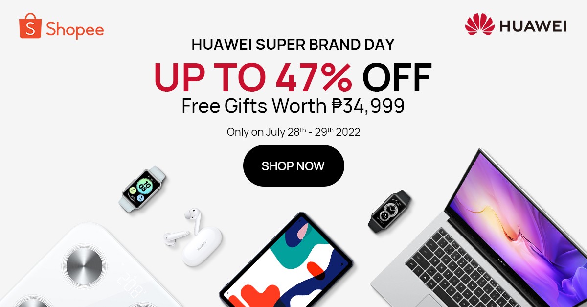 Huawei is joining the Shopee Super Brand Day sale on July 28-29