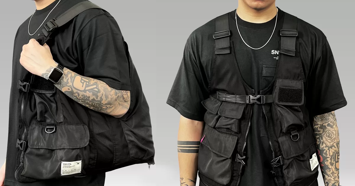 This SNK ATK tote also doubles as a vest in new Collection